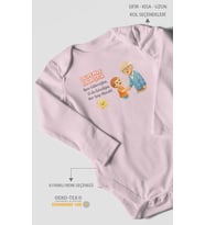 Dedeye Özel Uzun Kollu Bebek Body %100 Pamuk