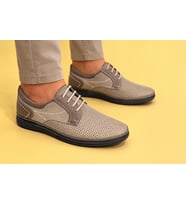 Trendyshose 4011 Tam Anatomic Deri Yazlık Garantılı Erkek Ayakkabı (Bej)