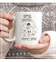 Kişiye Özel Kimya Mühendisi Kupa Bardak