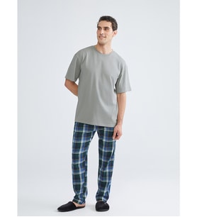 LC WAIKIKI Lacivert Standart Kalıp Ekose Erkek Pijama Alt