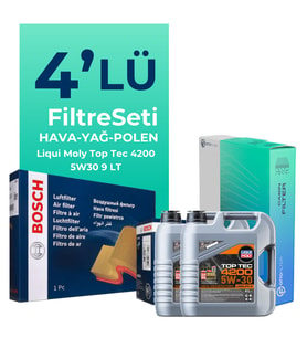 BOSCH Amarok 3.0 Dizel Filtre Bakım Seti Liqui Moly Motor Yağlı (2022-2026) 4 Lü