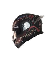 Motosiklet Çene Açılır Kask Ece 22.06 Güvenlik Sertifikalı Güneş Vizörlü Motor Kaskı Swamp