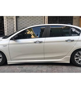 Fiat Egea Sport Marşpiyel Seti Mat Siyah Plastik 2015 2016 2017 2018 2019 2020 2021