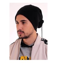 Siyah Unisex Erkek Kadın Polar Boyunluk Bere