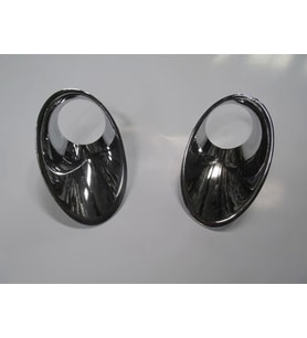 Renault Megane- 3- Hb- 12/13; Sis Lamba Kapağı Çerçeve Nikelajı Sağ/Sol Set 2 Parça (Oem No: 2615210