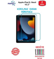 Apple iPad 9.Nesil 10.2" İçin Nano Ekran Koruyucu 9h Esnek 2 ADET