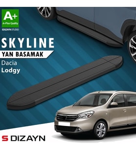 S-Dizayn Dacia Lodgy Skyline Siyah Yan Basamak 203 Cm 2012 Üzeri A+ Kalite
