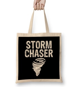Awesome Storm Chaser Tornado Chasing Bez Çanta Uzun Saplı