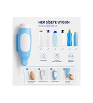 Şampuan ve Sabun Şişeleri için Silikon Hazne - Banyo Şampuan Duş Dispenseri
