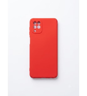Samsung Galaxy M32 Kırmızı Silikon Kılıf Modeli