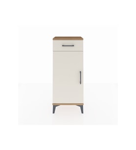 Arges Komodin 2 Raflı Tek Çekmeceli Tek Kapaklı 44x30x106 Çam-Aytaşı