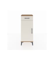 Arges Komodin 2 Raflı Tek Çekmeceli Tek Kapaklı 44x30x106 Çam-Aytaşı