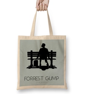 Forrest Gump Bench Movie Silhouette Bez Çanta Uzun Saplı