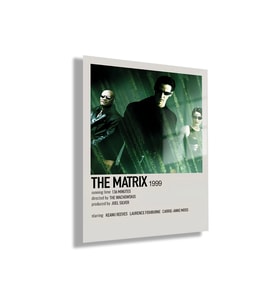Temperli Cam Tablo Film Afişi The Matrıx 1999 Görseli