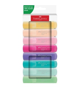 FABER CASTELL TEXTLINER 46 FOSFORLU KALEM PASTEL RENKLER 8'Lİ KARTON KUTU