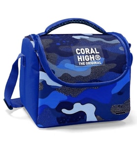 Coral High Erkek Çocuk Termoslu Beslenme Çantası - Mavi Lacivert Kamuflaj, Erkek Çocuk (Çok Renkli)