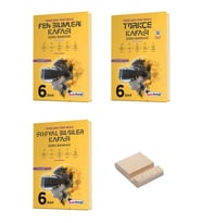 Kafa Dengi 6. Sınıf Fen Türkçe ve Sosyal Kafası Soru Bankası 3lü Set + Telefon Standı
