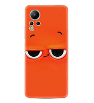 Infınix Note 12 Kılıf Resimli Desenli Silikon Platinium Series Orange 1830