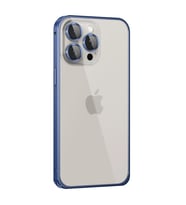Northcity iPhone 15 Pro Max ile Uyumlu Metal Bumper Kapak - Lacivert