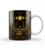 Tarot Quot The Sun Quot Goddess Isis Black Version 01 Kupa Bardak Porselen