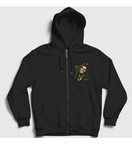 Presmono Unisex Siyah No Woman No Cry Bob Marley Fermuarlı Kapüşonlu Sweatshirt 265478tt