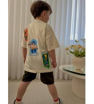 Cg Kids Brawl Stars Erkek Çocuk Tshirt & Şort Alt Üst Takım Sırt Baskı DETAY