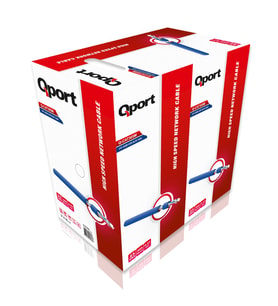 QPORT CAT6 Utp 23AWG Mavi 305m Kablo Q-CAT6M