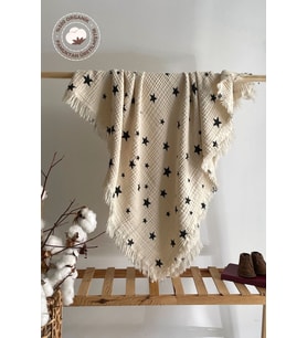 4 Katlı Müslin Krinkıl Bebek/çocuk Battaniyesi Ve Örtüsü - 100*120 Cm %100