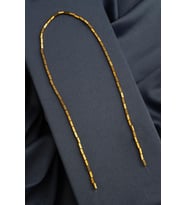 Hematit Taşı Dikdörtgen Kesim Parlak Antik Sarı 2x6mm Doğal Taş Dizi