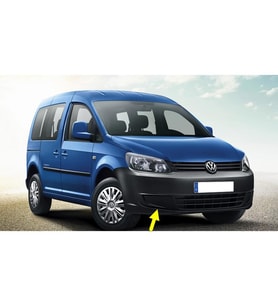 VW Caddy 2011-2015 Ön Tampon Sağ Sis Kapağı Sissiz 2K5853666