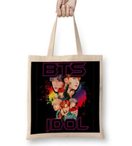 BTS Idol Bangtan Boys Kpop Bez Çanta Uzun Saplı