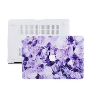 MacBook Pro Retina Kılıf HardCase A1425 A1502 2012/2015 Uyumlu Kılıf Mermer07 (Koyu Mor)