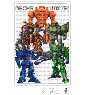Mechs Unite Puzzle 240 Parça Yapboz