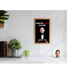 BK Gift Kişiye Özel Godfather Baba Karikatürlü Dekoratif Retro Ahşap Tablo-4