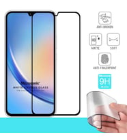 Microsonic Samsung Galaxy A34 Seramik Matte Flexible Ekran Koruyucu Siyah