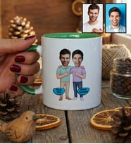 Kişiye Özel Karikatürlü Kankaya Erkek Kardeşe Abiye Hediye Kupa Bardak Doğum Günü Hediyesi