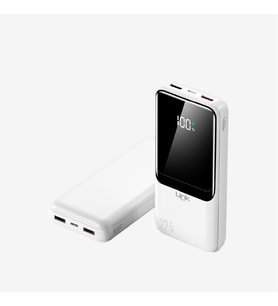 EF95 Strong 22.5W PD 18000mAh Çevre Dostu ECO Ekranlı Powerbank (Beyaz)