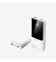 EF95 Strong 22.5W PD 18000mAh Çevre Dostu ECO Ekranlı Powerbank (Beyaz)