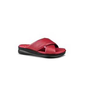 Ceyo 9975-3 Anatomik Taban Kadın Terlik Kırmızı 36-40