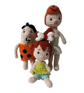 Fred Çakmaktaş ve Ailesi Amigurumi Organik Oyuncak