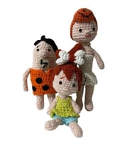 Fred Çakmaktaş ve Ailesi Amigurumi Organik Oyuncak