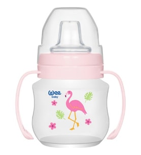Wee Baby Akıtmaz Kulplu Pembe Pp Antikolik Bardak 125 ml