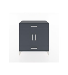 Hyperion Şifonyer 2 Raflı 2 Çekmeceli 2 Kapaklı 88x44x96 Antrasit-Antrasit