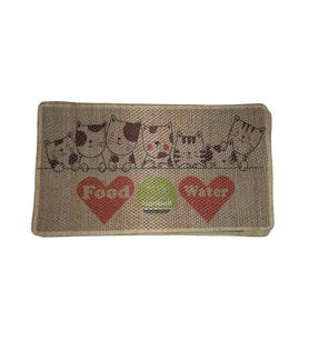 Nanbell Jüt Halı Kedi Tırmalama 70X43 cm Desenli No:12