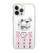 Iphone 12 Pro Uyumlu Kawaii Köpek Tasarımlı Şeffaf Telefon Kılıfı