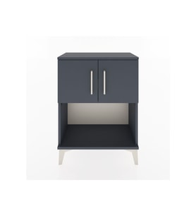 Arges Komodin 2 Raflı 2 Kapaklı 60x30x80 Antrasit-Antrasit