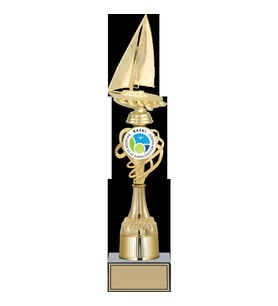 ODAK KUPA - Figürlü Kupalar - Yelken Figürlü Kupalar FG-033 B - 43 cm
