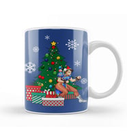 Chun Li Around The Christmas Tree Street Fighter Kupa Bardak Porselen
