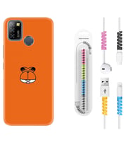 INFINIX Smart 4 5 6 Zero 8 S5 Pro Kılıf Kablo Koruma Spiral Silikon Garfi 1733