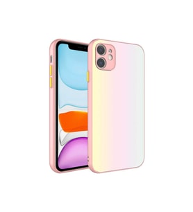 Apple iPhone 11 Uyumlu Kılıf Kamera Korumalı Renkli Temperli Zore X-Cam Kapak (Model 8)